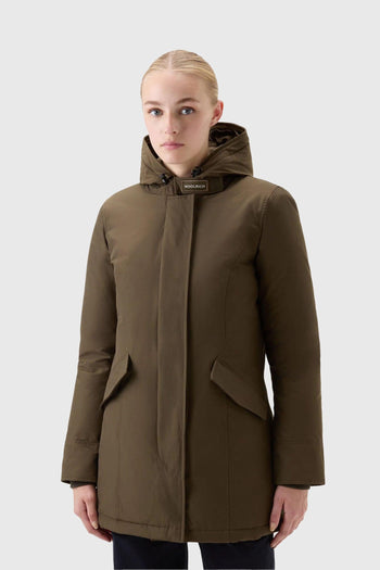 Arctic Raccoon Parka Verde Militare Donna - 3