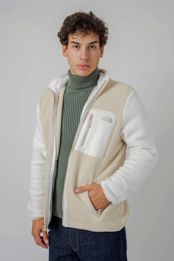 Yumiori Full Zip Fleece Jacket Beige Chiaro Uomo - 5