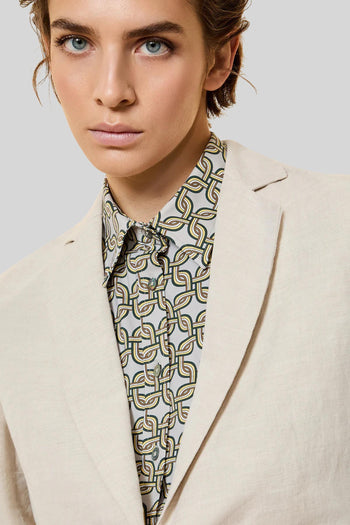 Lynco Boyfriend Wom Blazer Sabbia Donna - 4