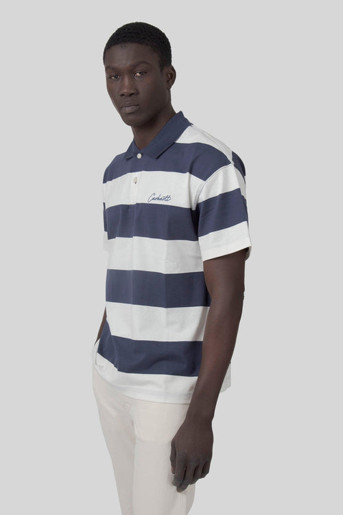 Wip Delray Polo Blu/bianco Off Uomo
