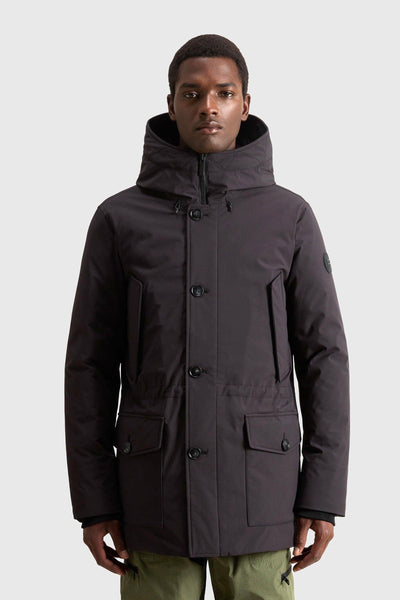 Arctic Stretch Down Parka Nero Uomo