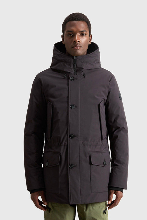 Arctic Stretch Down Parka Nero Uomo