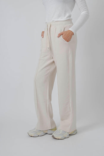 Max Mara Pantalone In Felpa Avorio Donna - 3
