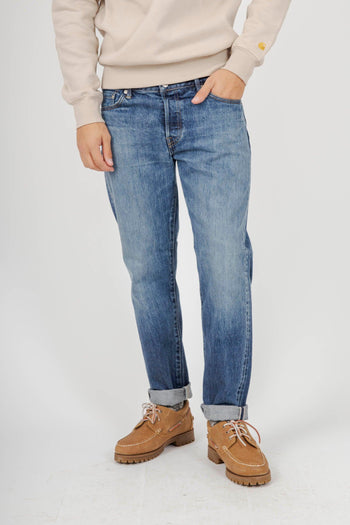 Jeans Regular Tapered Japan Blu Medio Uomo - 6
