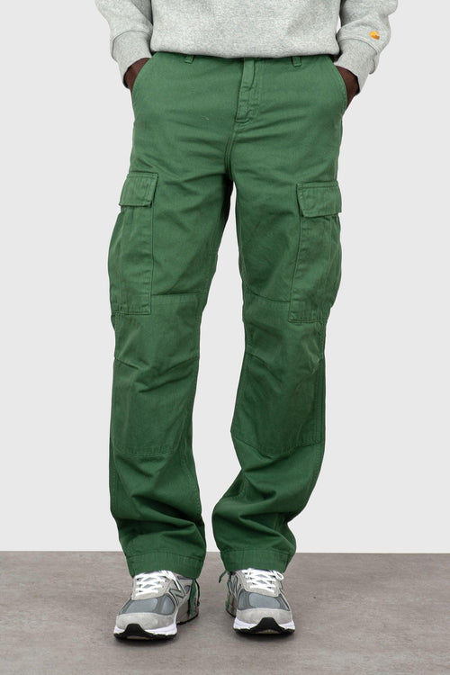 Wip Regular Cargo Pant 'moraga' Twill Verde Uomo