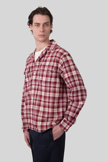 Camicia Baker Bowling Rosso Uomo - 5
