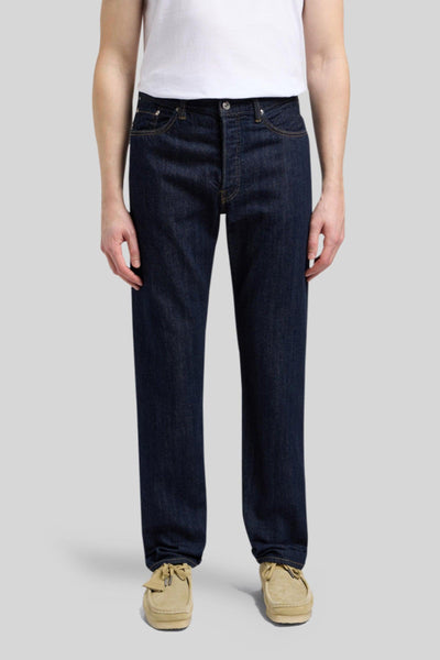 Jeans Regular Straight Japan 10.5 Oz Kaihara Indigo Lightweight Blu Scuro Uomo