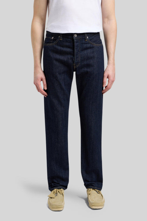 Jeans Regular Straight Japan 10.5 Oz Kaihara Indigo Lightweight Blu Scuro Uomo