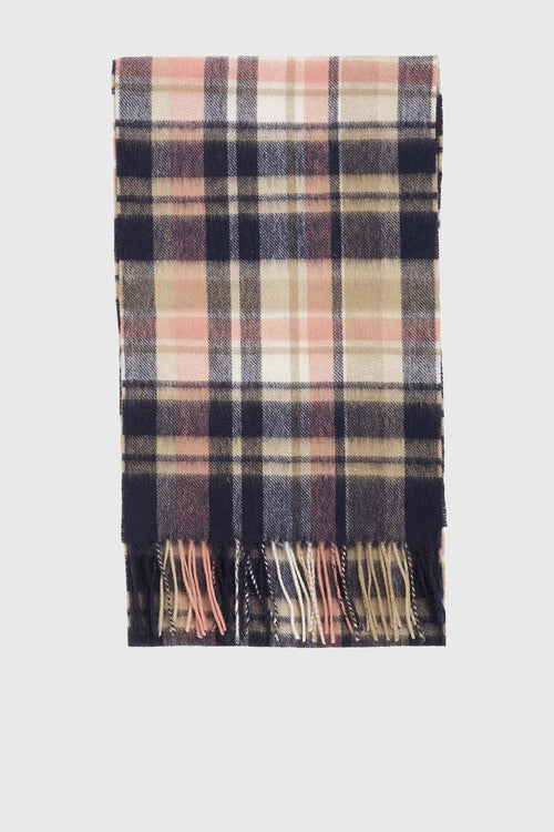 Sciarpa Vintage Winter Plaid Blu/rosa Unisex