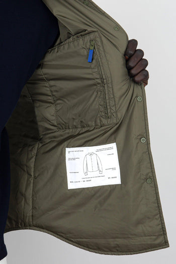 Camicia Nylon Re-shirt Verde Militare Uomo - 6
