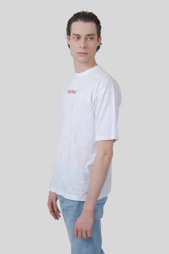 T-shirt Wrong Bianco Uomo - 5