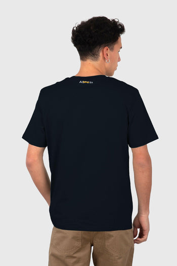 T-shirt In Jersey Di Cotone Blu Navy Uomo - 4