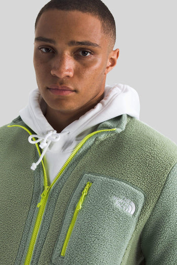 Yumiori Full Zip Fleece Jacket Verde Chiaro Uomo - 2