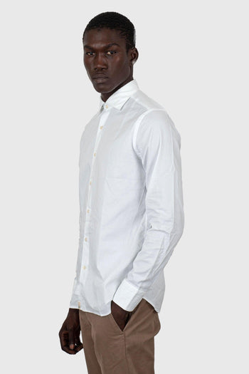 Camicia Oxford Collo Francese Bianco Uomo - 3