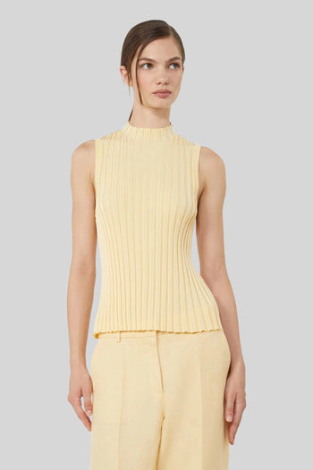 Max Mara Top Bautta Giallo Donna - 3