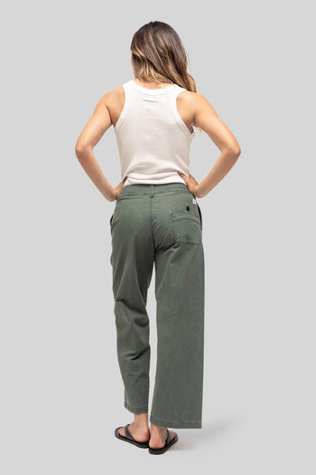 Pantalone Due Verde Donna - 3