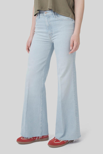 Jeans The Hustler Roller Skimp Fray Blu Chiaro Donna - 5