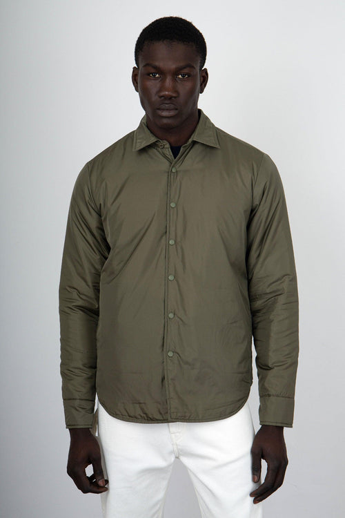 Camicia Nylon Re-shirt Verde Militare Uomo