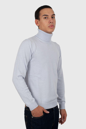 Maglia Dolcevita In Merino Perla Uomo - 3