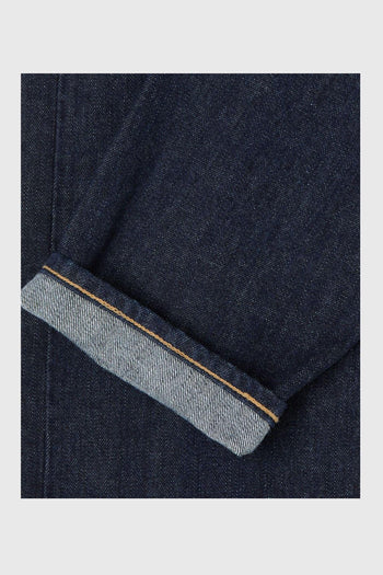 Jeans Regular Tapered Blu Scuro Uomo - 5