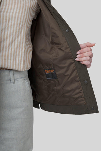 Giacca Lucciola Verde Militare Donna - 8