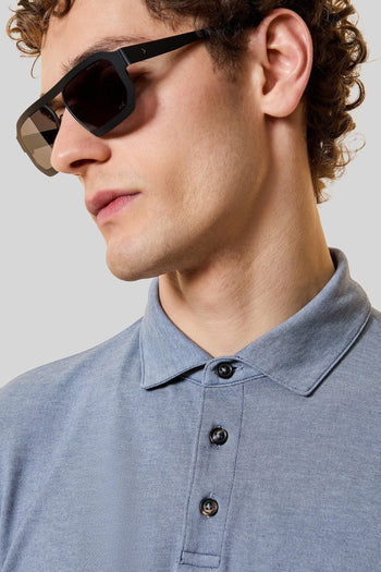 Polo Doticon Blu Medio Uomo - 2