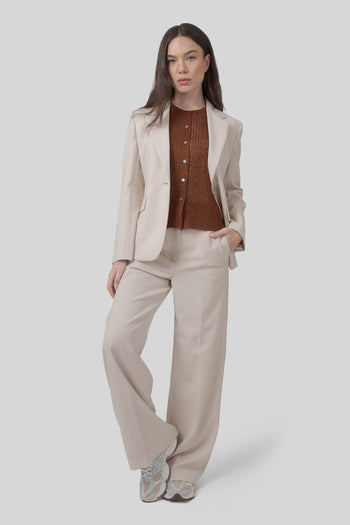 Max Mara Pantalone Corone Avorio Donna - 2