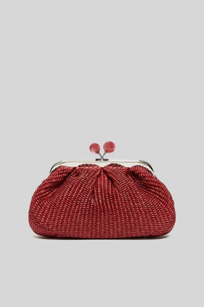 Max Mara Pasticcino Bag Small Effetto Rafia Ciliegia Donna