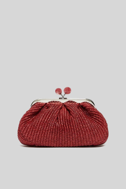 Max Mara Pasticcino Bag Small Effetto Rafia Ciliegia Donna