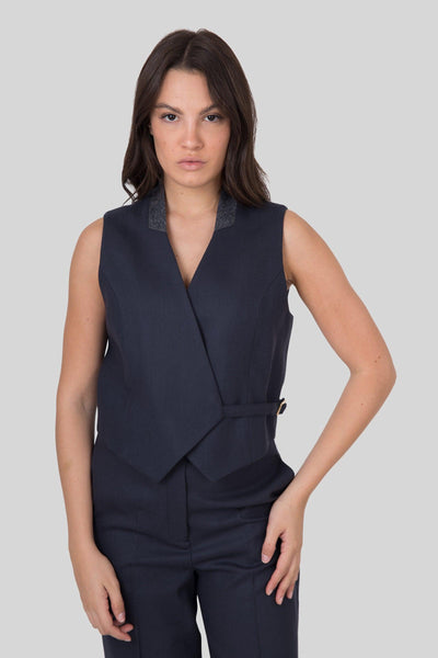 Gilet Adelita Antracite Donna