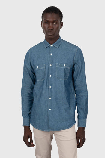 Camicia Denim New C Slim Denim Medio Uomo - 5