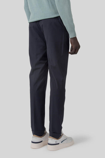 Summer Wooltech Chino Pant Blu Scuro Uomo - 3