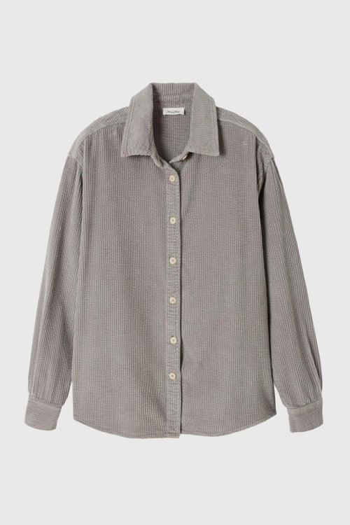 Camicia Padow Velluto Grigio Chiaro Donna