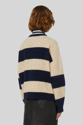 Max Mara Maglia Tuono Beige/blu Donna - 3