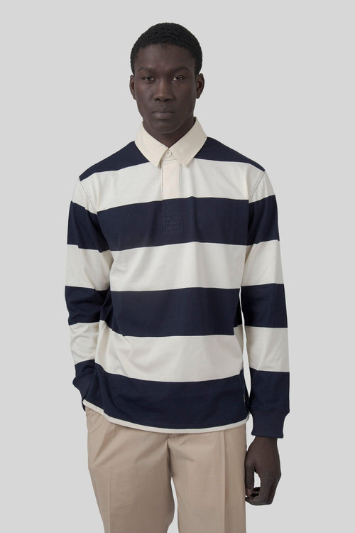 Polo Campbell Naturale/blu Uomo