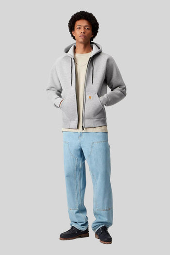 Wip Car-lux Hooded Jacket Grigio Chiaro Uomo - 2