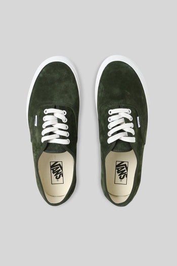 "off The Wall" Sneaker Authentic Pig Suede Verde Uomo - 4