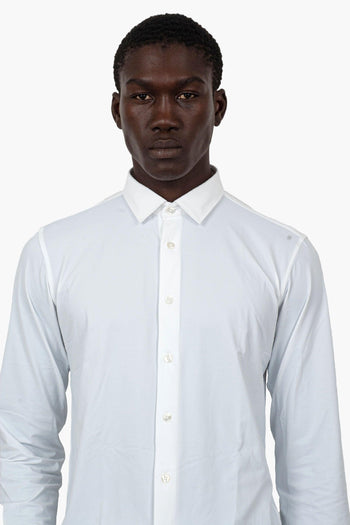 Oxford Open Shirt Bianco Uomo - 5