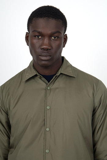 Camicia Nylon Re-shirt Verde Militare Uomo - 5