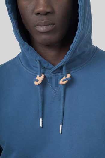 Felpa Hooded Avio Uomo - 4
