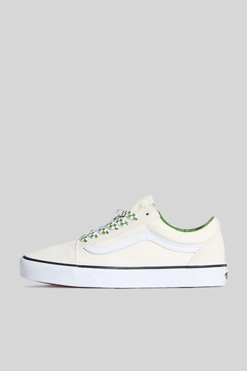 "off The Wall" Sneaker Old Skool Bianco/verde Donna - 4