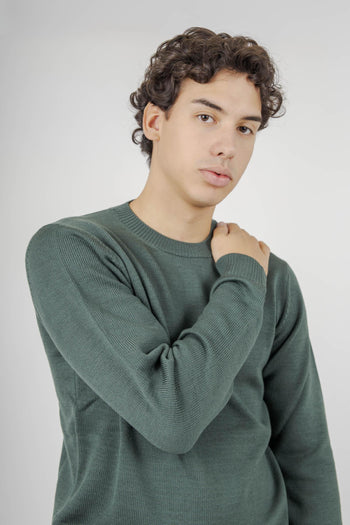 Maglia Girocollo Verde Uomo - 4