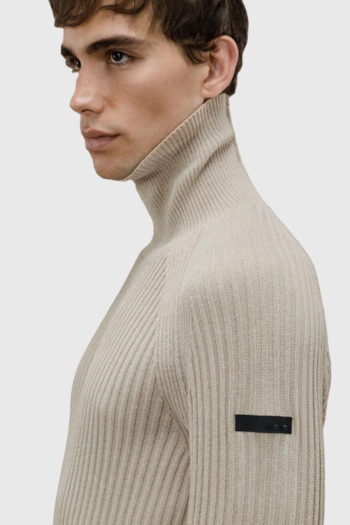 Maglia Velvet Rave Turtleneck Sabbia Uomo - 2