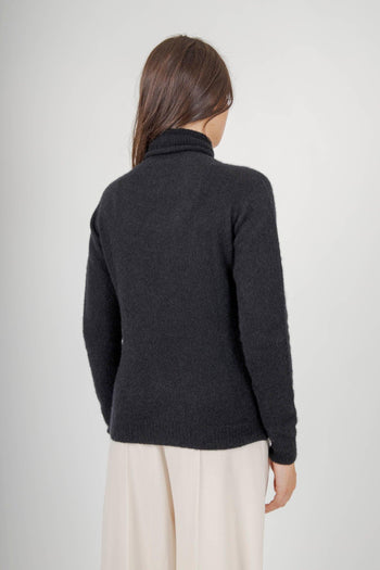 Maglia Dolcevita Cashmere/seta Nero Donna - 4