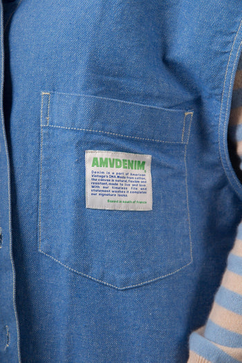 Camicia Pusway Blu Chiaro Donna - 4