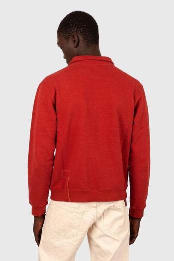 Felpa Yale Zip-up Rosso Uomo - 4