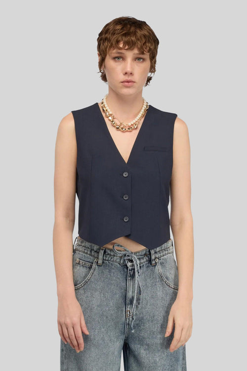 Gilet Margarita Blu Donna