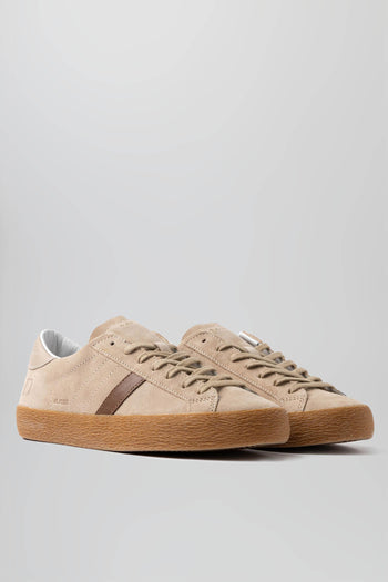 Sneaker Hill Low Suede Beige Uomo - 3