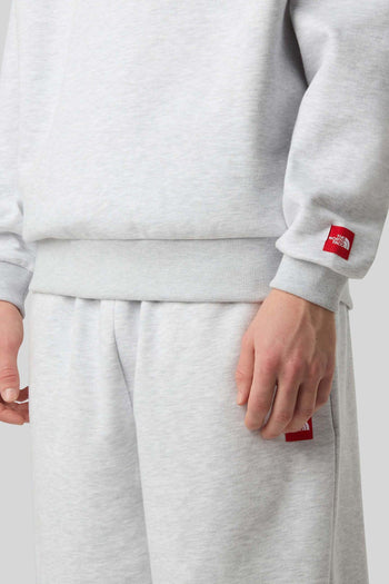 Felpa Hoodie Red Box Grigio Uomo - 2