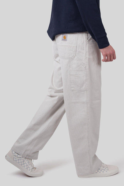 Wip Mercer Single Knee Pant Stripe Bianco/grigio Uomo